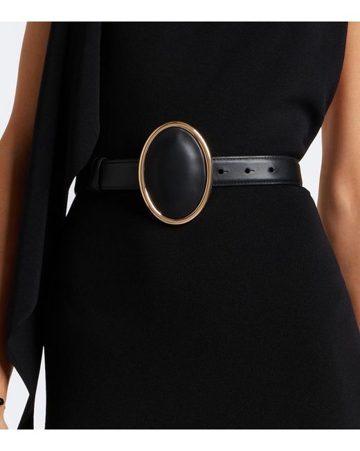 Altuzarra Black Guertel Eclipse Aus Leder