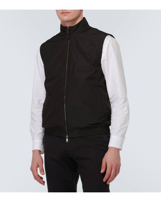 Canali Black High-neck Vest for men