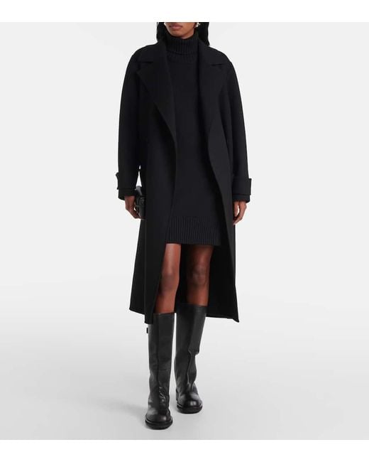 Jimmy Choo Black Brooklyn 50 Leather Knee-High Boots