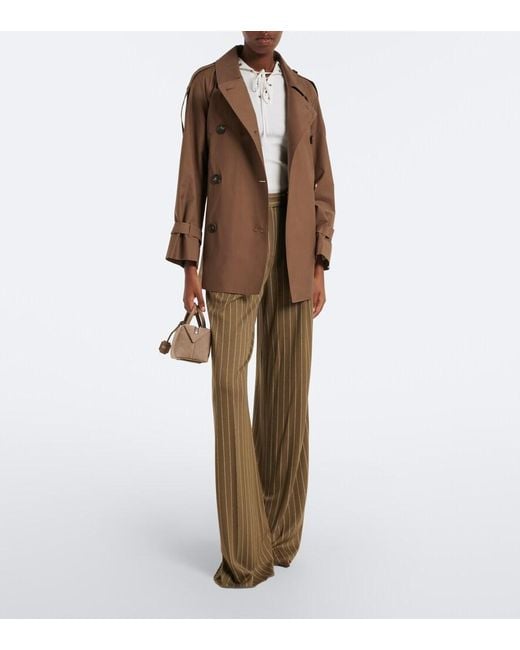 Max Mara Brown Small Suede Top-Handle Bag