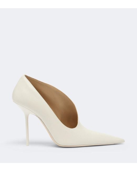 Victoria Beckham White Sloane Leather Pumps