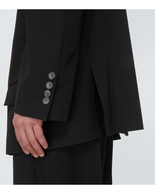 Balenciaga Black Wool Blazer for men