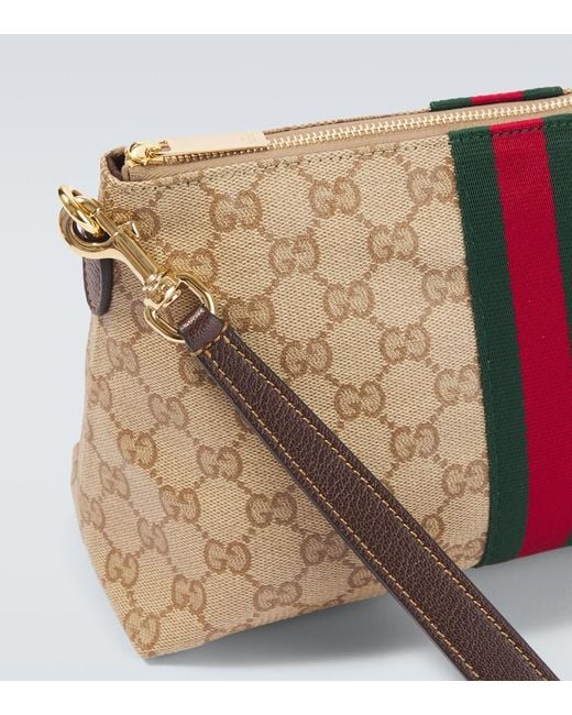 Gucci Natural Small Gg Canvas Pouch for men