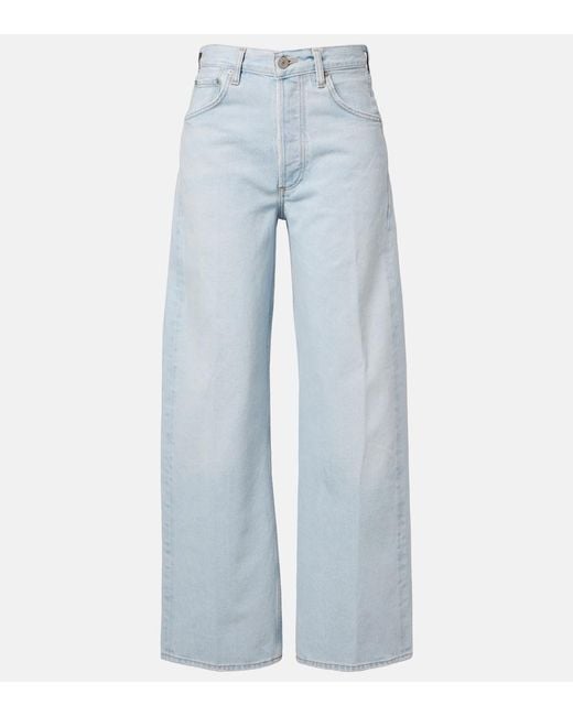 Citizens of Humanity Blue Ayla Wide-Leg Jeans