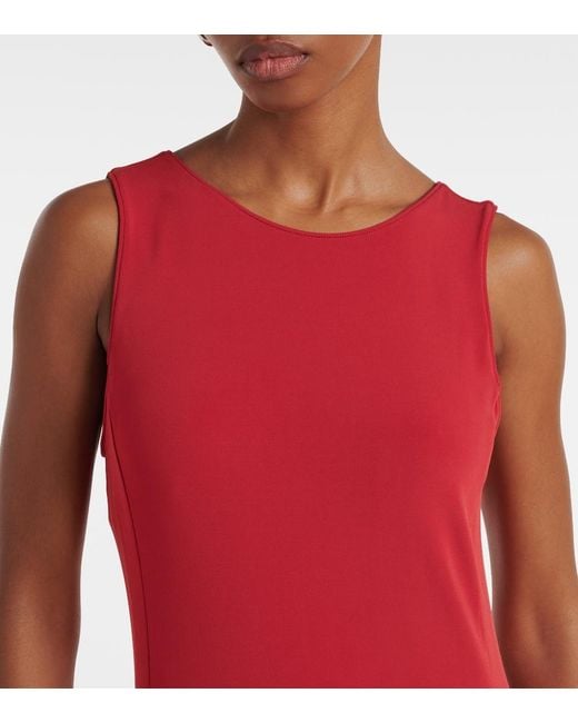 Max Mara Red Pania Maxi Dress