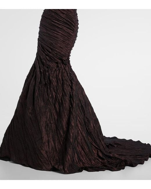 Robe Longue A Encolure Bardot Marmar Halim en coloris Black