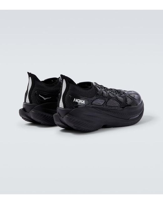 Hoka One One Black Mach X Caged Running Shoes for men