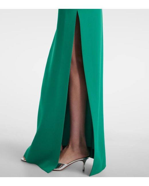 Max Mara Green Aere Cady Maxi Dress