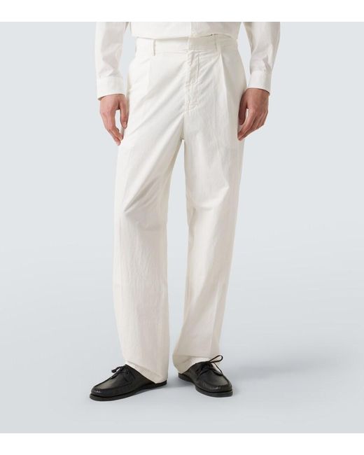 Pantaloni Regular di Auralee in White da Uomo