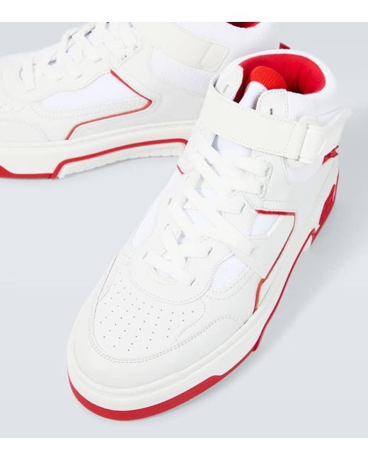 Christian Louboutin White Astroloubi Leather Sneaker for men