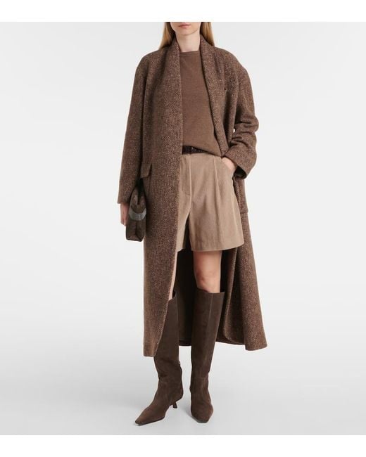 Bottes Monili En Daim Brunello Cucinelli en coloris Brown
