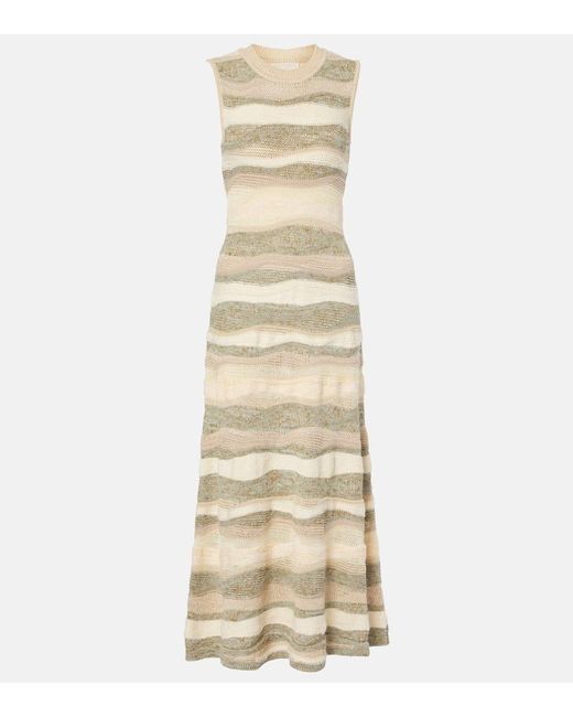 Robe Midi Gaia En Coton Melange Ulla Johnson en coloris Natural