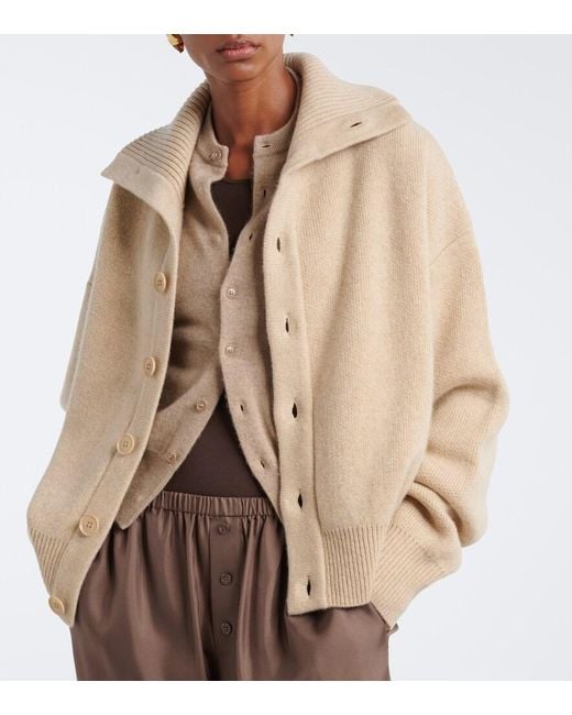 Extreme Cashmere Natural N°377 Clement Cashmere Cardigan