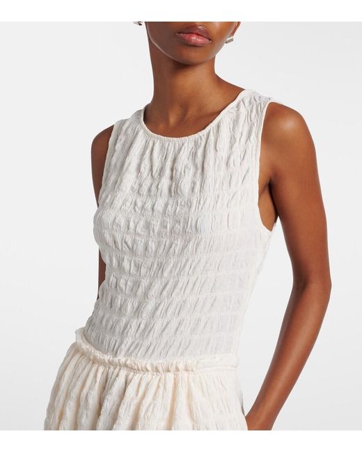Proenza Schouler White Label Zoira Shirred Maxi Dress