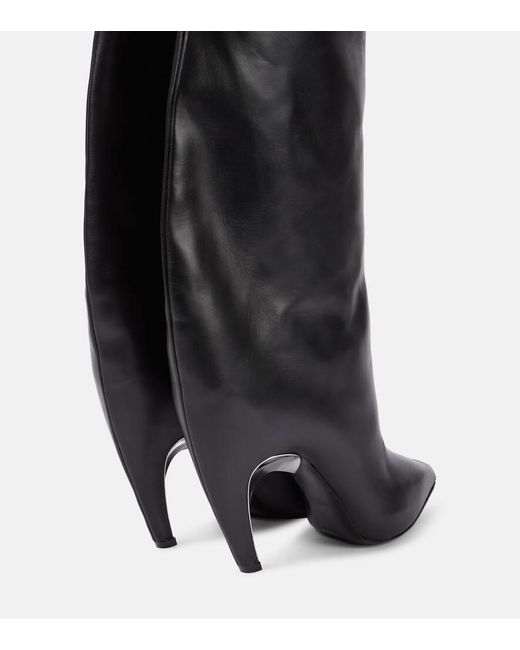 Alexander McQueen Black Stiefel aus Leder