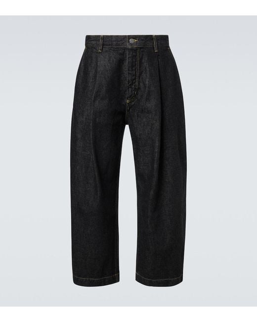 Studio Nicholson Black Puch Barrel-Leg Jeans for men