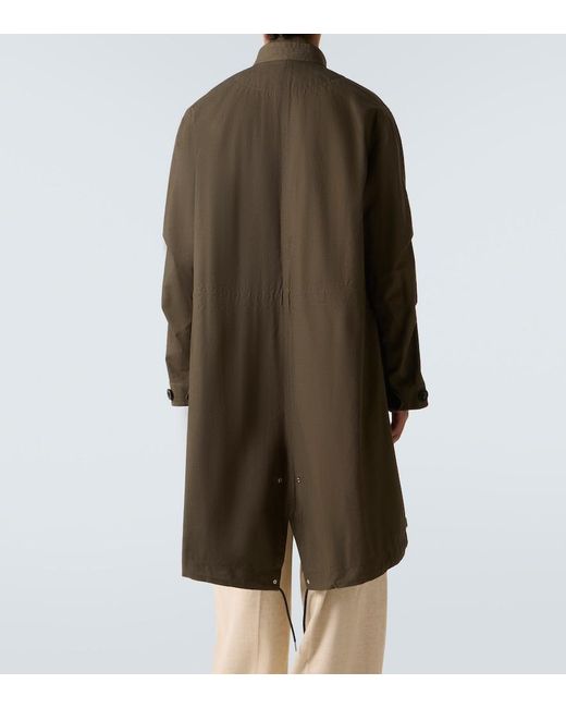 Sacai Green Cotton-Blend Ripstop Jacket for men