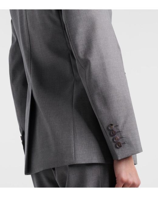 Max Mara Gray Circense Virgin Wool Blazer