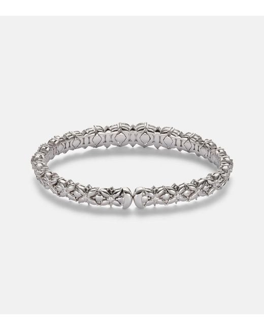 YEPREM Metallic Y-Couture 18Kt Bangle With Diamonds