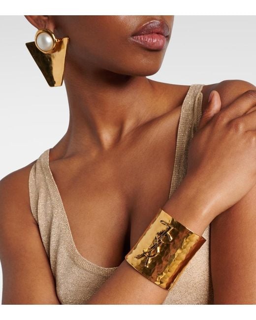 Pulsera Cassandre Saint Laurent de color Metallic