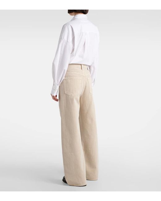 Agolde Natural Low Curve Mid-Rise Barrel-Leg Jeans
