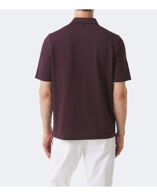 Polo De Algodon Canali de hombre de color Purple