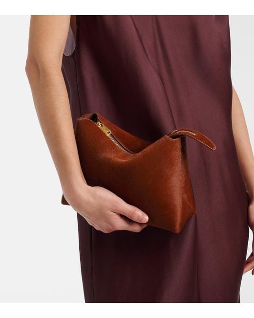 Borsa A Tracolla Lina Medium di Khaite in Brown