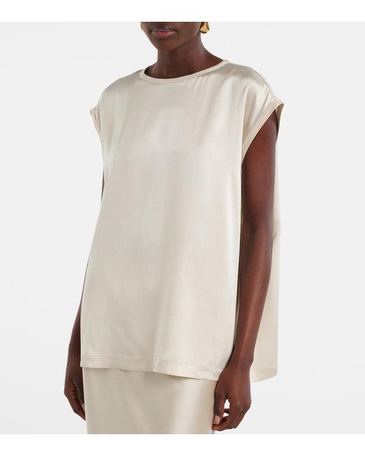 Lisa Yang White Silk Top