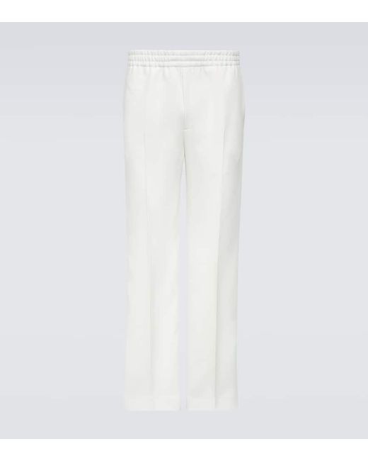 Gucci Gerade Mid-Rise-Hose in White für Herren