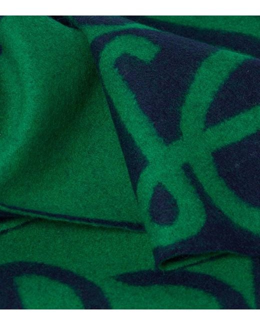 Sciarpa Anagram di Loewe in Green