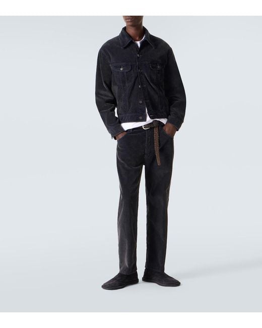 Studio Nicholson Black Korine Suede Slip-On Shoes for men