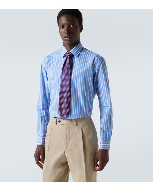 Charvet Purple Silk Jacquard Tie for men
