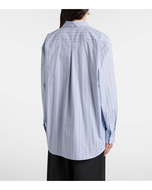Totême  Blue Striped Cotton Shirt