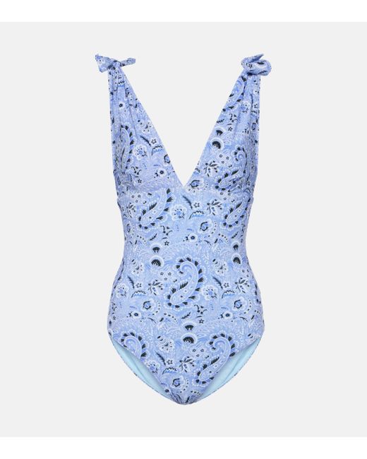 Etro Blue Paisley Swimsuit