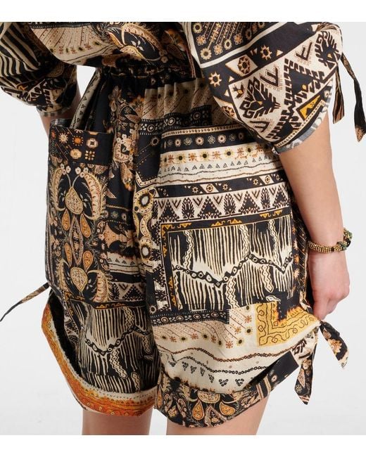 Isabel Marant Multicolor Niely Printed Cotton Romper