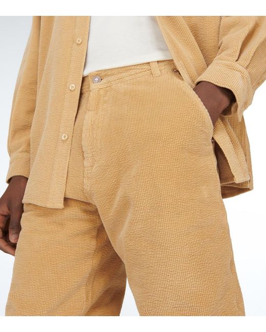 ERL Shorts Aus Baumwoll-Cord in Natural für Herren