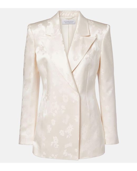 Gabriela Hearst Women's Natural Aleah Embroidered Silk Blazer