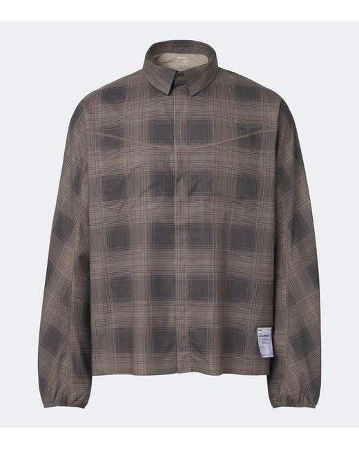 Satisfy Gray Plaid Flannel Jacket for men