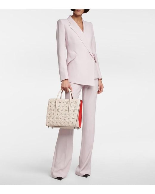 Christian Louboutin Natural Paloma Medium Leather Tote Bag