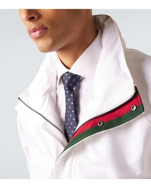 Gucci Blue Double G Silk Jacquard Tie for men