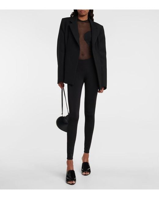 Body Semitransparente Alaïa de color Black