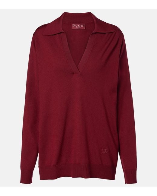 Gucci Red Wool Sweater