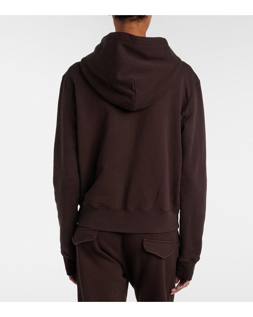Nili Lotan Brown Callie Cotton Hoodie