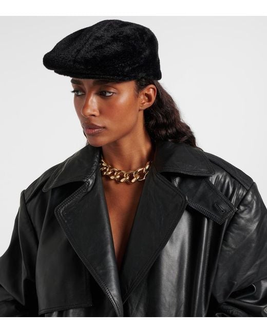 Ruslan Baginskiy Black Logo Flat Cap