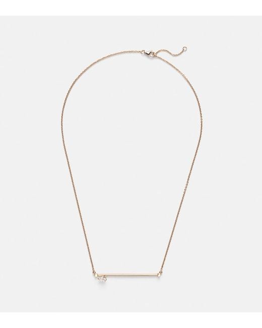 Repossi White Serti Sur Vide 18Kt Rose Necklace With Diamond