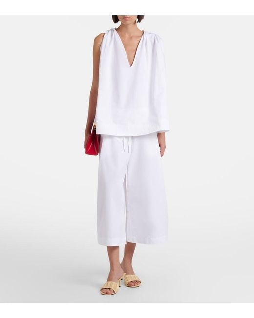 Jacquemus White Marin Cotton Bermuda Shorts