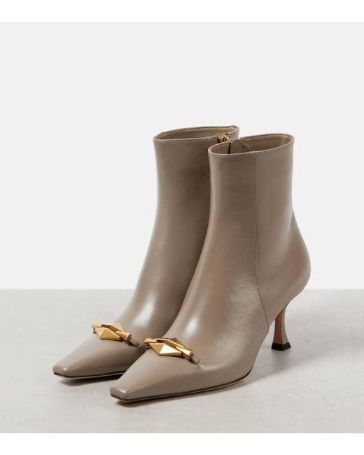 Jimmy Choo Natural Ryker 70 Leather Ankle Boots