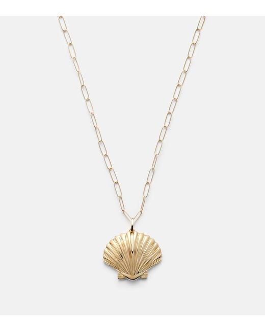 Mateo Metallic Venus Large 14Kt Pendant Necklace