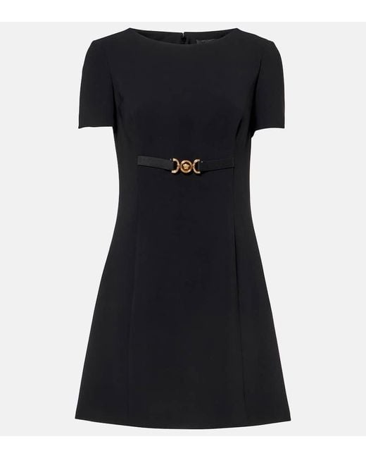 Versace Black Minikleid Medusa '95 Aus Cady