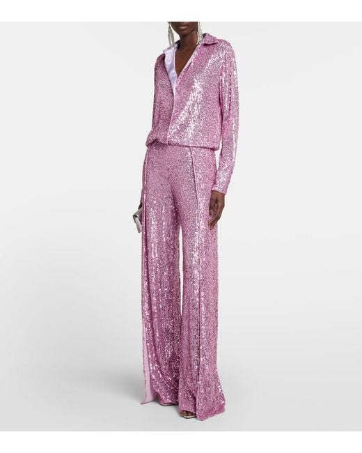 Tom Ford Pink Sequined Shirt